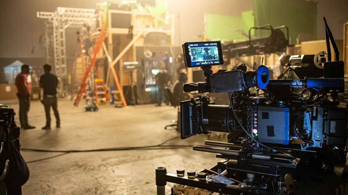 Filmset im Studio